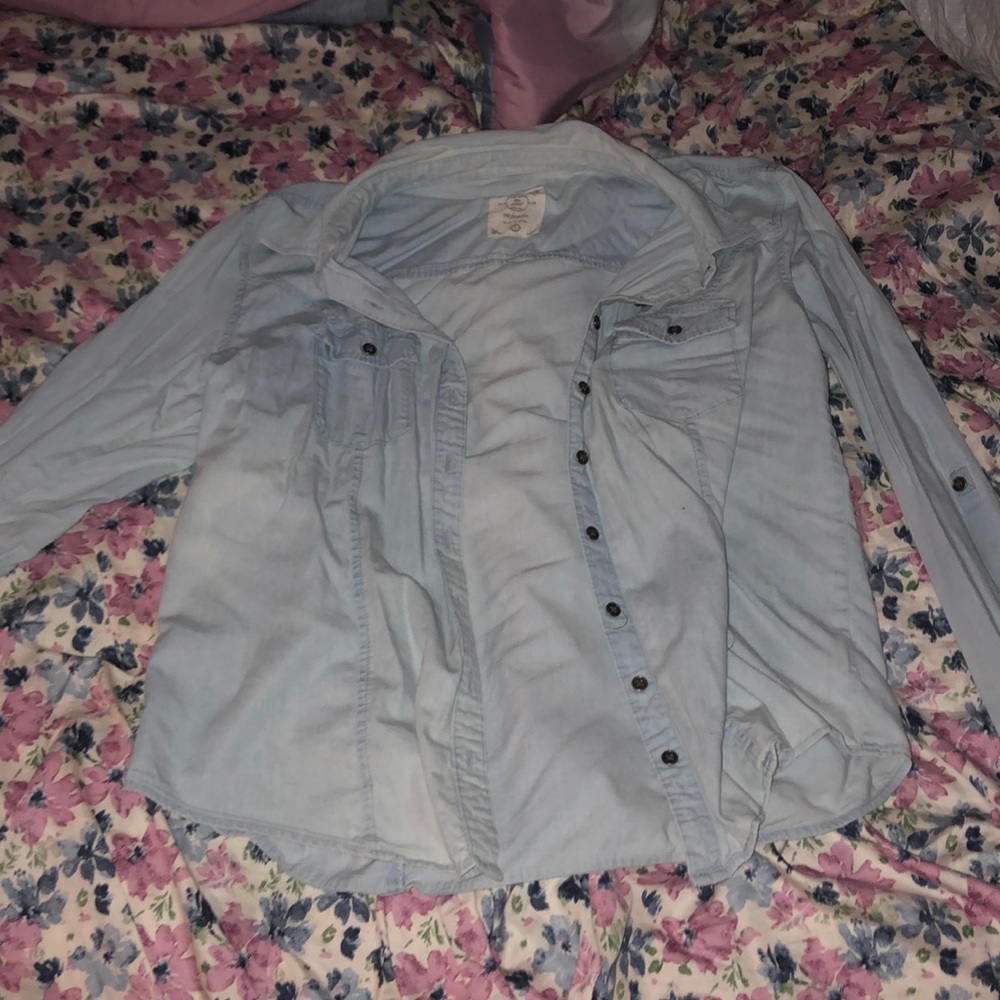 Jean button up